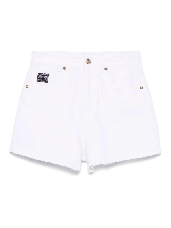 Versace Jeans Couture: Shorts - Shorts - Blanco