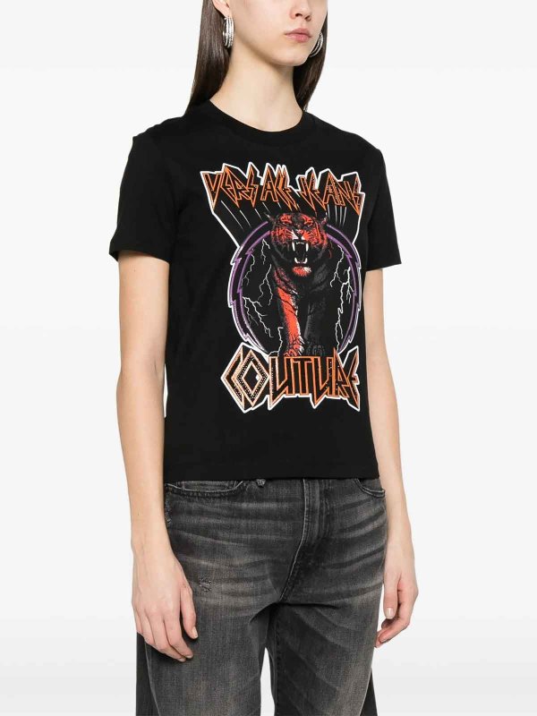 The Best Shops Versace Jeans Couture: T-shirts - T-Shirt - Noir