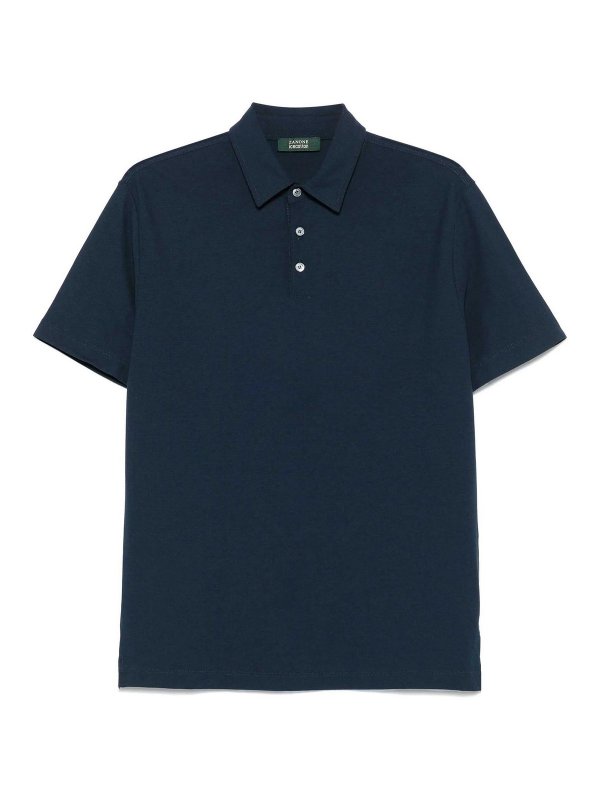 ZANONE: Polos  - Polo - Bleu