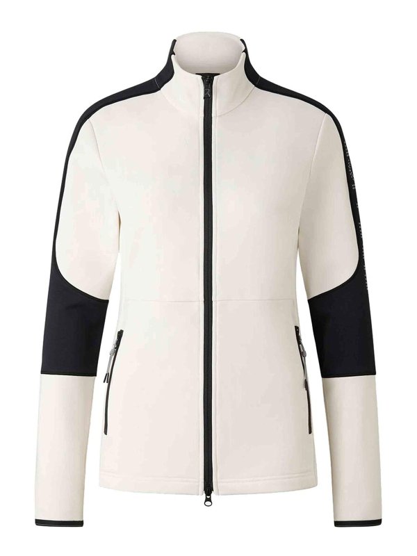 BOGNER: Escotes barcos - Suéter Con Escote Barco - Blanco