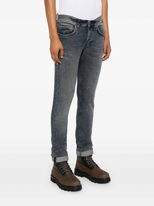 The Best Shops DONDUP: カジュアルトラウザー - カジュアルパンツ - ミディアムウォッシュ