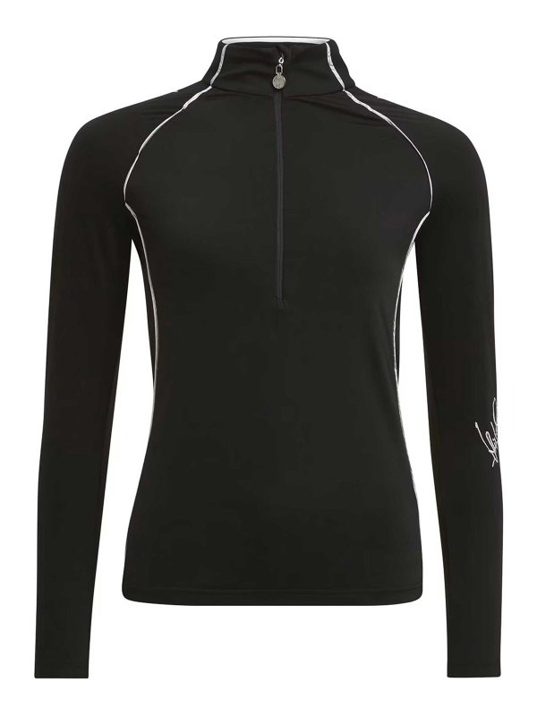 HIGH SOCIETY: U-Boot-Ausschnitt - U-Boot-Pullover - Schwarz