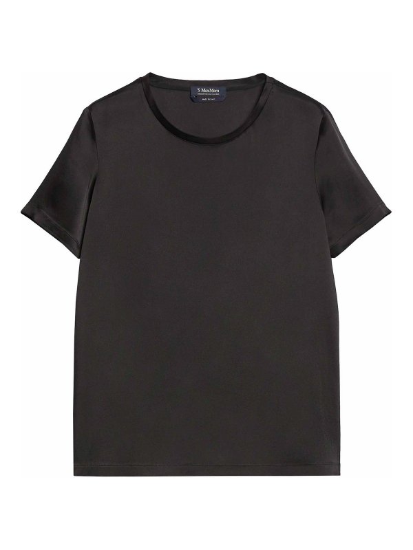 S MAX MARA: Tシャツ - Tシャツ - 黒