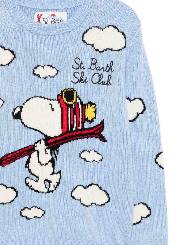 The Best Shops MC2 SAINT BARTH: crew necks - Crewneck Postcard Jaquard