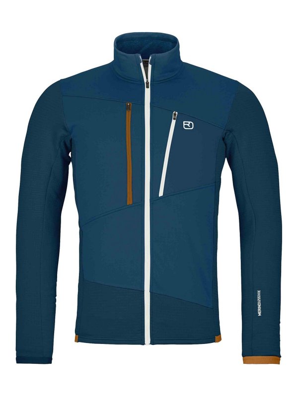 ORTOVOX: casual jackets - Fleece Grid Jacket