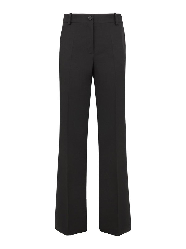 P.A.R.O.S.H.: カジュアルトラウザー - カジュアルパンツ - 黒