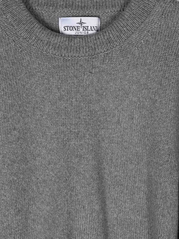 The Best Shops Stone Island Junior: Col bateau - Pull Col Bateau - Gris