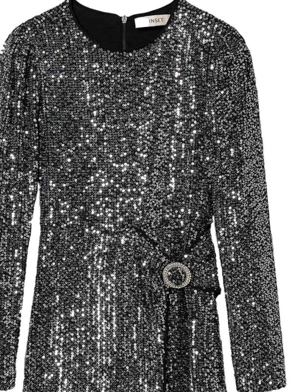 TWINSET: Robe longueur genou online - Robe Au Genou - Argent