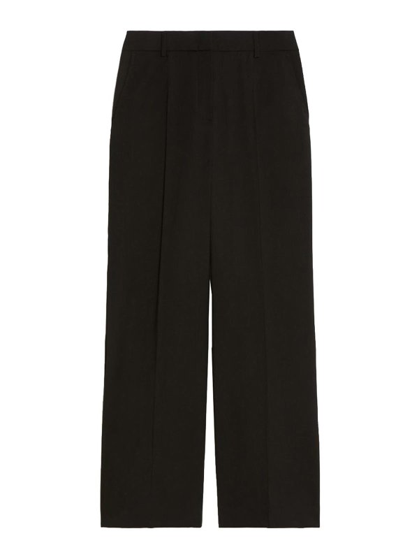 WEEKEND MAX MARA: カジュアルトラウザー - カジュアルパンツ - 黒