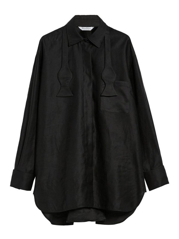 Max Mara: Camisas - Camisa - Negro