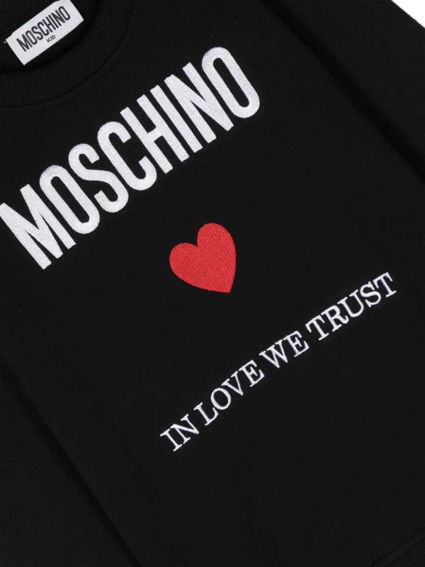 The Best Shops Moschino Kids: スウェット＆セーター - スウェットシャツ/セーター - 黒