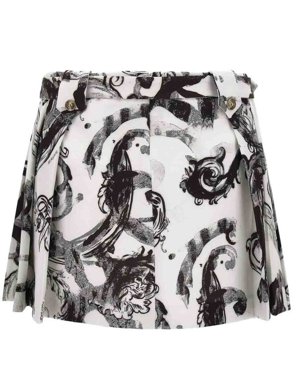 VERSACE JEANS: ニーレングススカート＆ミディ丈 online - 膝丈/ミディスカート - 白