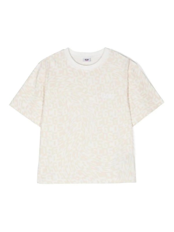 GCDS: Camisetas - Camiseta - Blanco