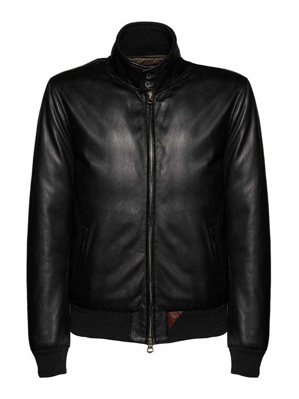 STEWART: leather jacket - Leather jacket