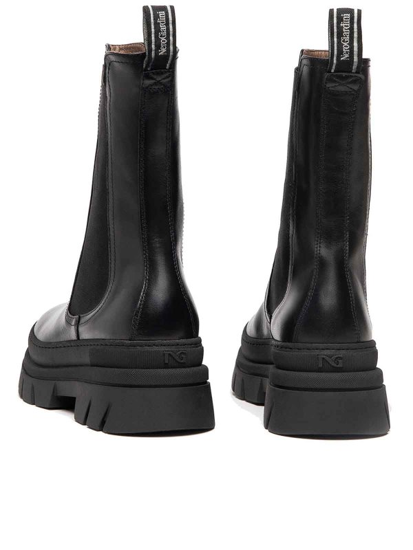 アンクルブーツ - 黒 shop online: NEROGIARDINI
