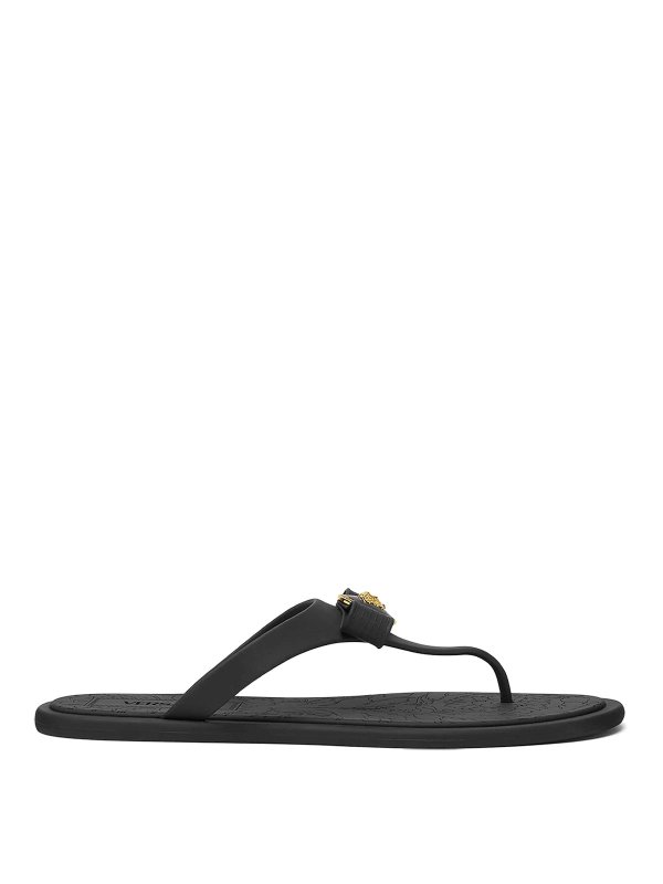 VERSACE: sandals - Logo sandals