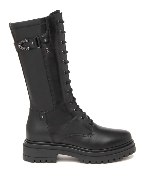 NEROGIARDINI: stivali - Stivali in pelle