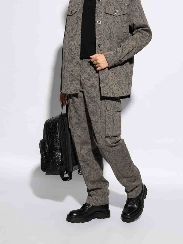 The Best Shops VERSACE: ankle boots - Leather ankle boots