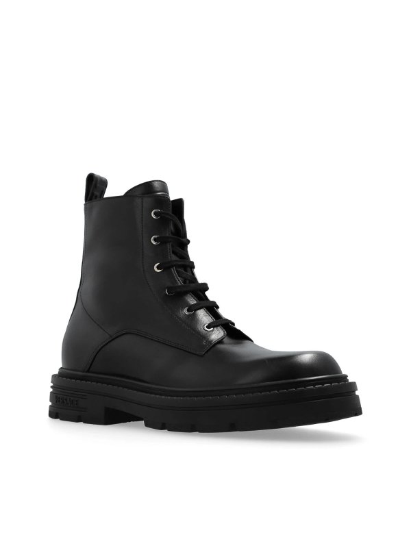 Leather ankle boots shop online: VERSACE