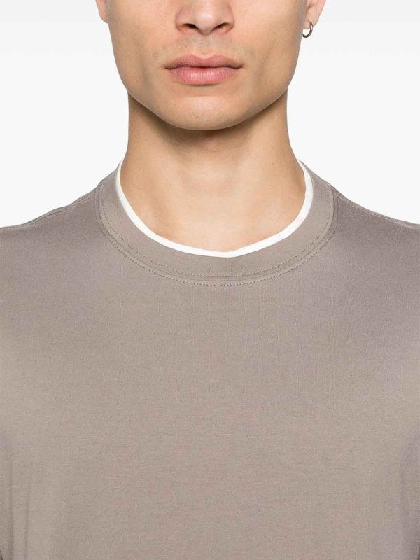 BRUNELLO CUCINELLI: Camisetas online - Camiseta - Marrón