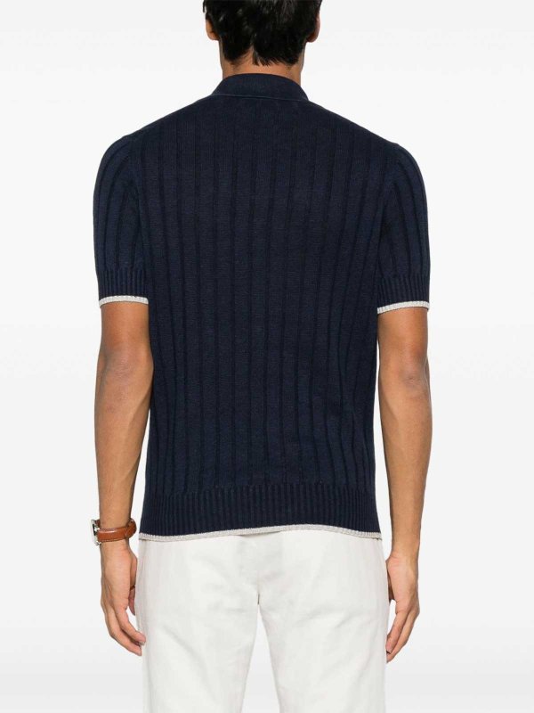 BRUNELLO CUCINELLI: Rollkragenpullover  und Polo-Ausschnitt online - Rollkragenpullover - Blau
