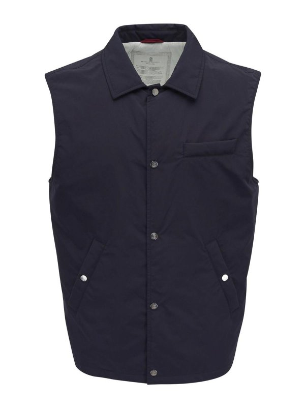 BRUNELLO CUCINELLI: padded jackets - Gilet Imbottito