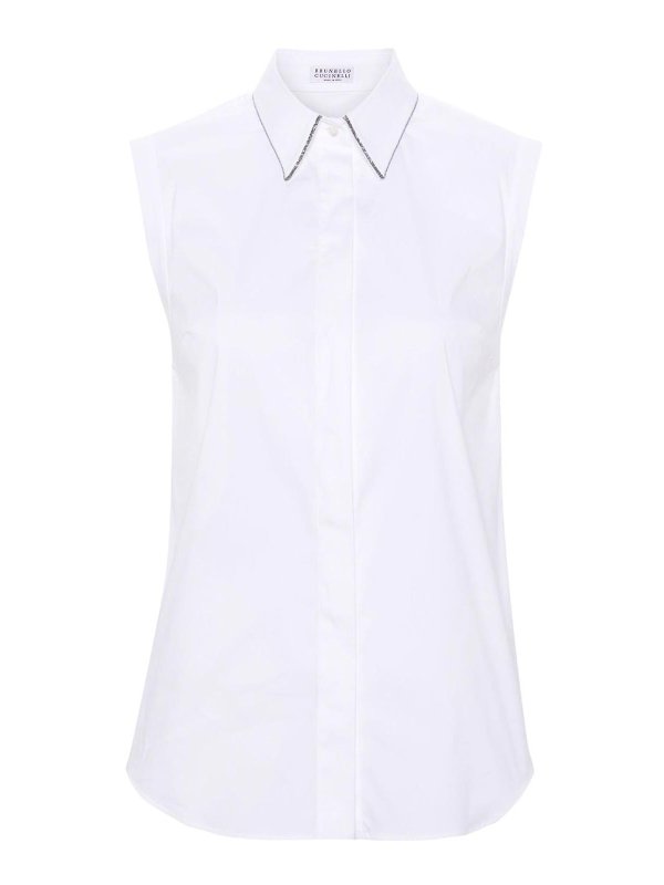 BRUNELLO CUCINELLI: シャツ - シャツ - 白