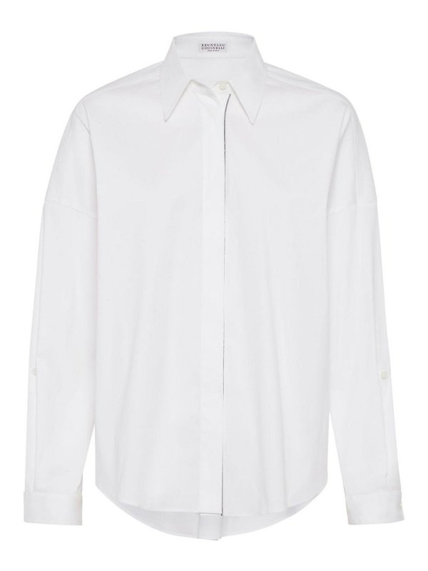 BRUNELLO CUCINELLI: shirts - Shirt with bead decoration