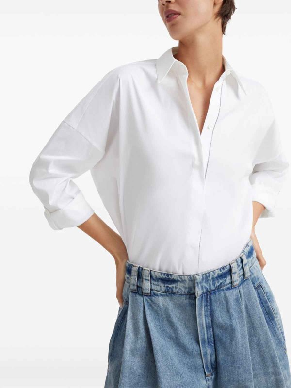 BRUNELLO CUCINELLI: shirts online - Shirt with bead decoration