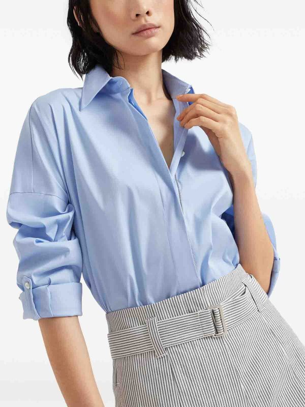 BRUNELLO CUCINELLI: shirts online - Shirt in popeline