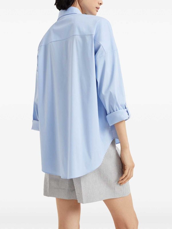 Shirt in popeline shop online: BRUNELLO CUCINELLI