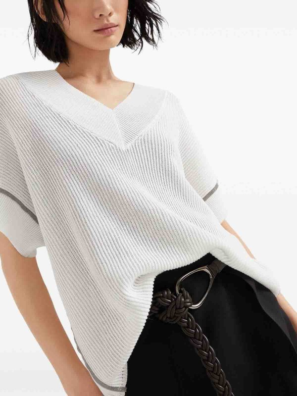 BRUNELLO CUCINELLI: T-shirts online - T-Shirt - Weiß