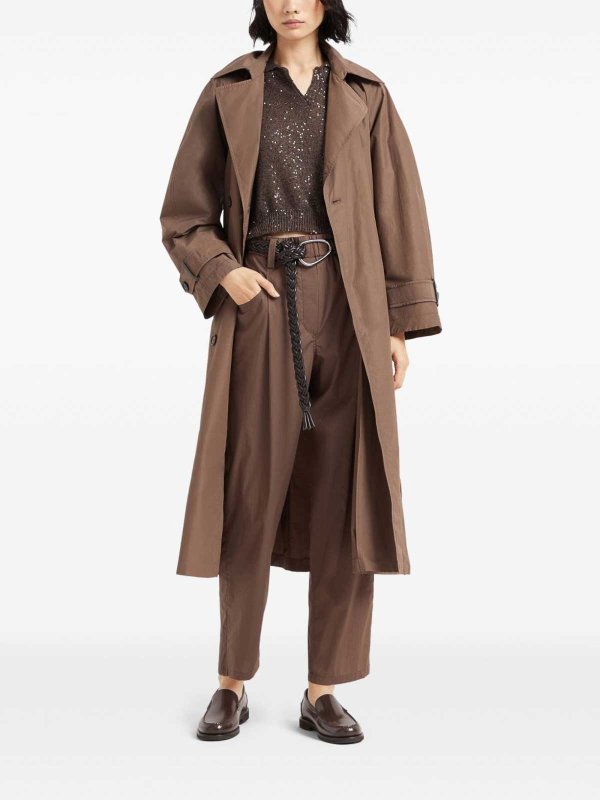 The Best Shops BRUNELLO CUCINELLI: カジュアルトラウザー - カジュアルパンツ - ブラウン