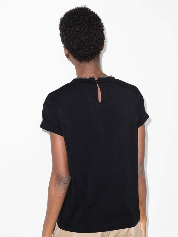 T-Shirt - Noir shop online: BRUNELLO CUCINELLI