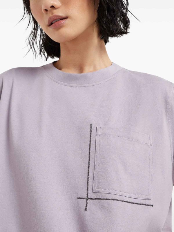 The Best Shops BRUNELLO CUCINELLI: T-shirts - T-Shirt - Violet