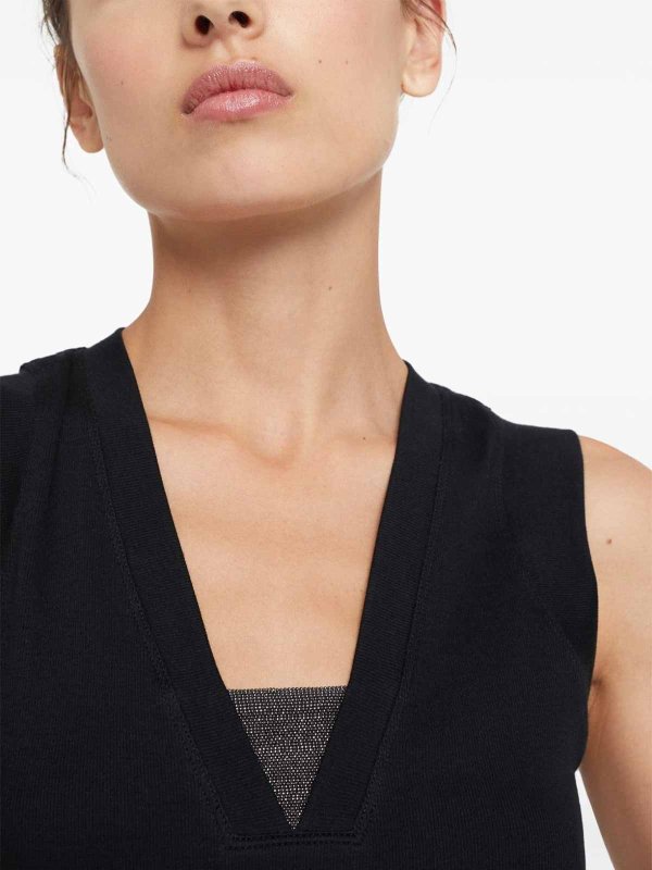 The Best Shops BRUNELLO CUCINELLI: トップス＆タンクトップ - トップ/タンクトップ - 黒