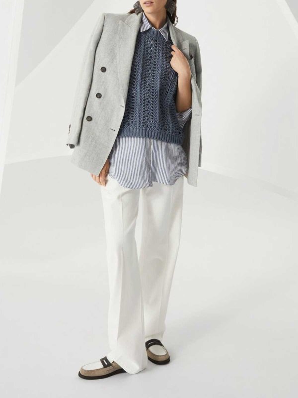 BRUNELLO CUCINELLI: Tops und Tank Tops online - Top - Blau