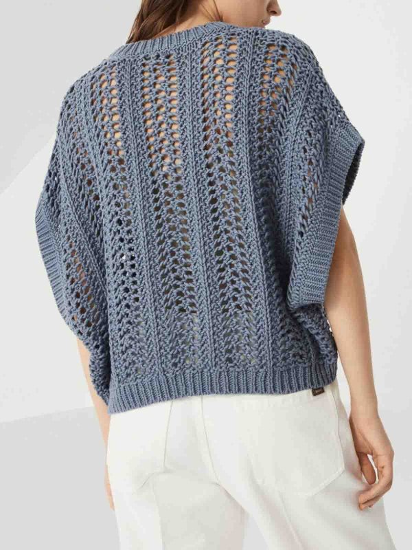 Top - Blau shop online: BRUNELLO CUCINELLI