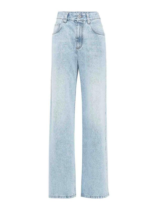BRUNELLO CUCINELLI: Bootcut - Bootcut Jeans - Blau