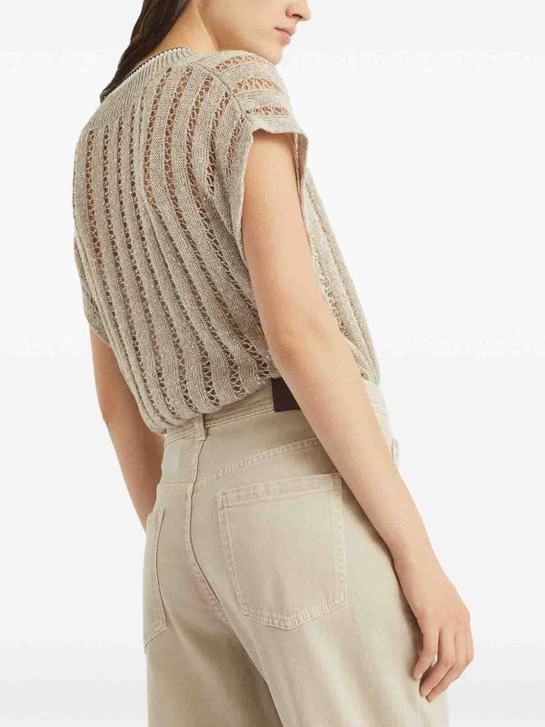 ブーツカットジーンズ - ベージュ shop online: BRUNELLO CUCINELLI