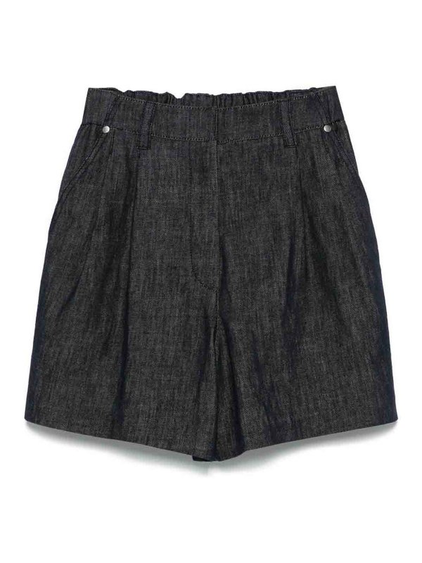 BRUNELLO CUCINELLI: Hosen Shorts - Shorts - Blau