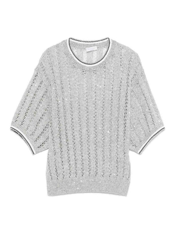 BRUNELLO CUCINELLI: トップス＆タンクトップ - トップ/タンクトップ - グレー