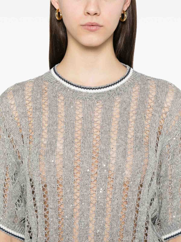 トップ/タンクトップ - グレー shop online: BRUNELLO CUCINELLI