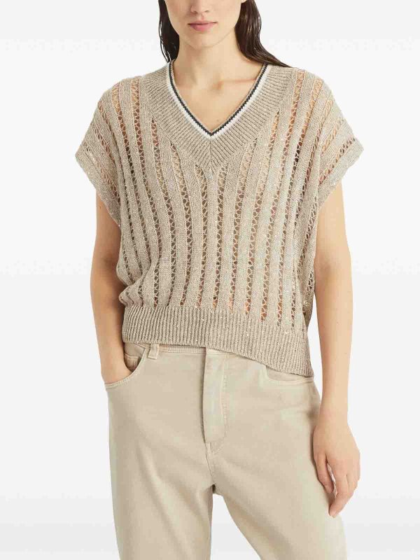The Best Shops BRUNELLO CUCINELLI: Tシャツ - ベージュ