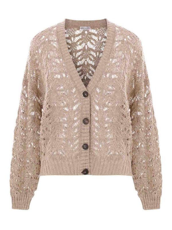 BRUNELLO CUCINELLI: Cardigans - Cardigan - Beige
