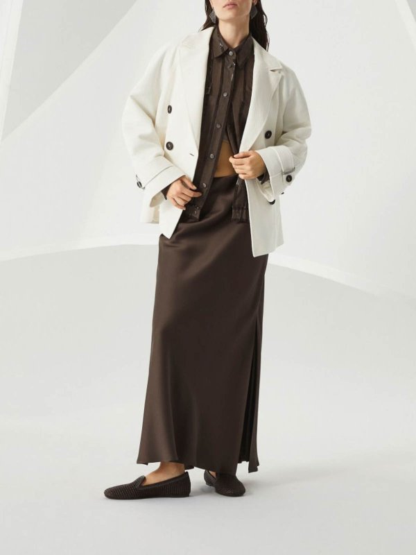 BRUNELLO CUCINELLI: ショートコート online - ショートコート - 白