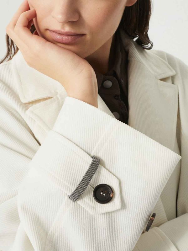 BRUNELLO CUCINELLI buy online ショートコート - 白