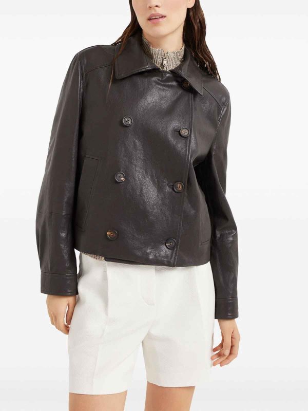 カジュアルジャケット - ブラウン shop online: BRUNELLO CUCINELLI