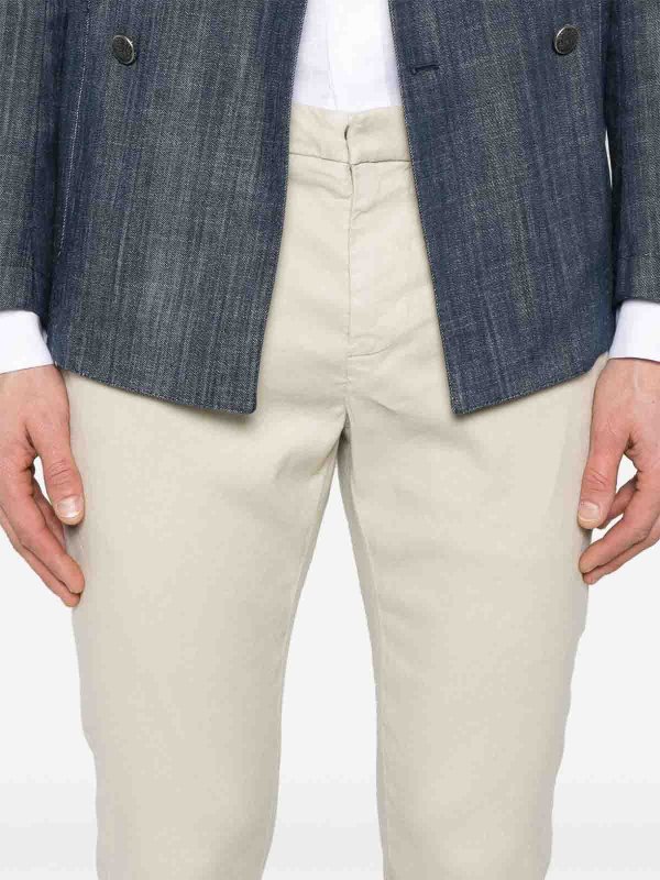 カジュアルパンツ - ベージュ shop online: DONDUP