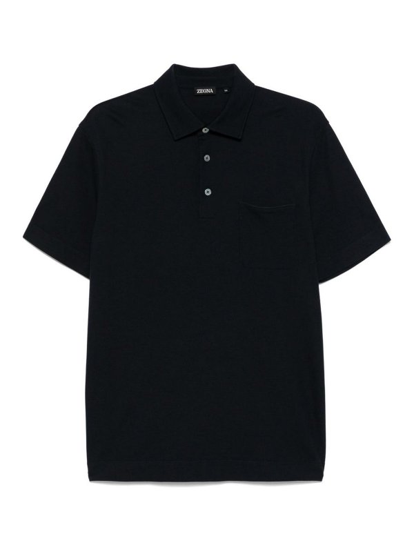 ZEGNA: ポロシャツ - ポロシャツ - ブルー